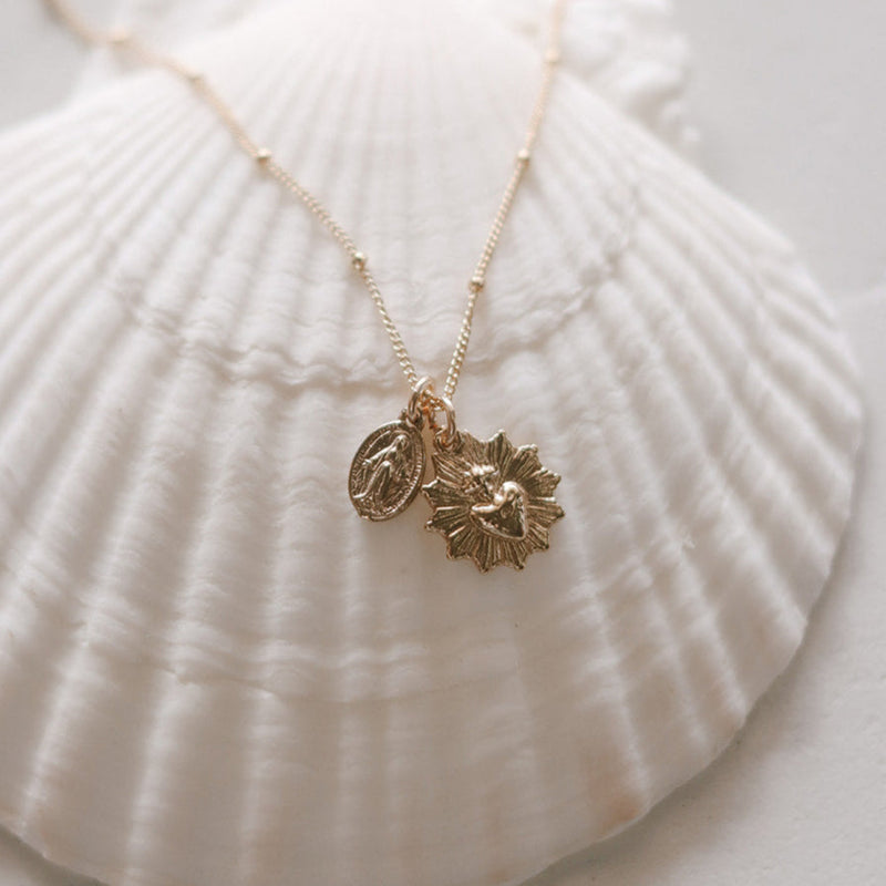 The Little Sacred Heart® and Miraculous Medal Necklace