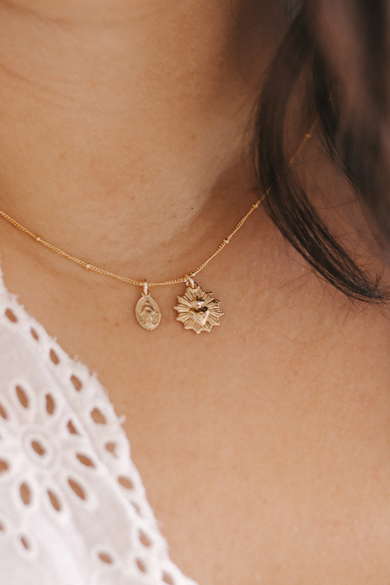 The Little Sacred Heart® and Miraculous Medal Necklace