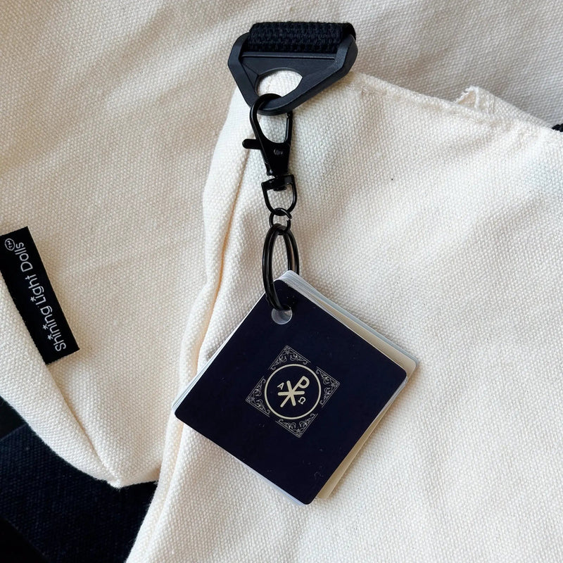 Pocket Prayers Waterproof Catholic Prayer Card Keychain Set