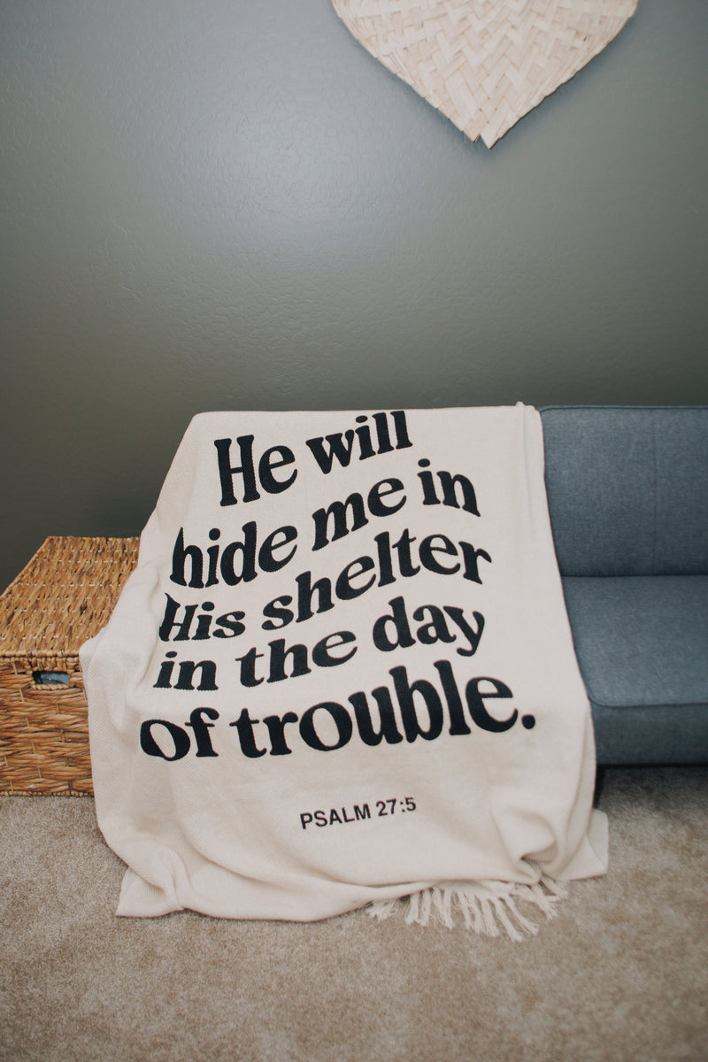 Psalm 27 Throw Blanket