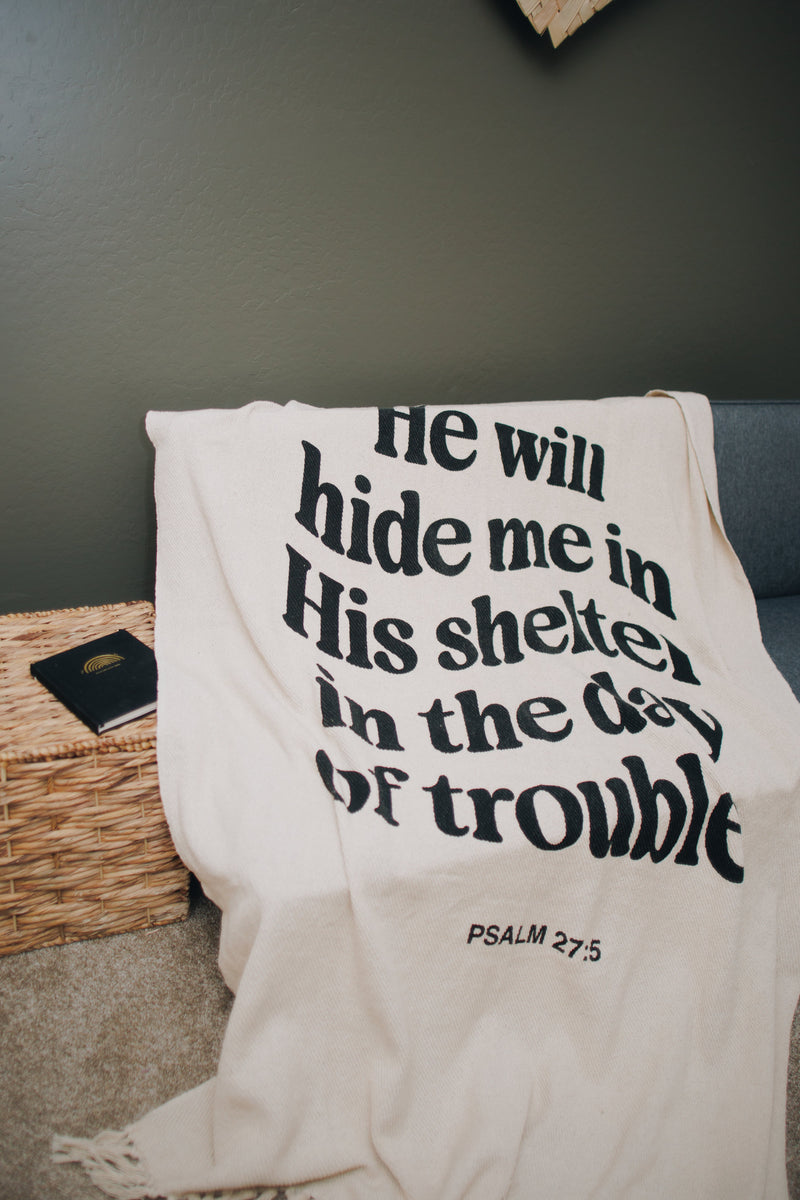 Psalm 27 Throw Blanket