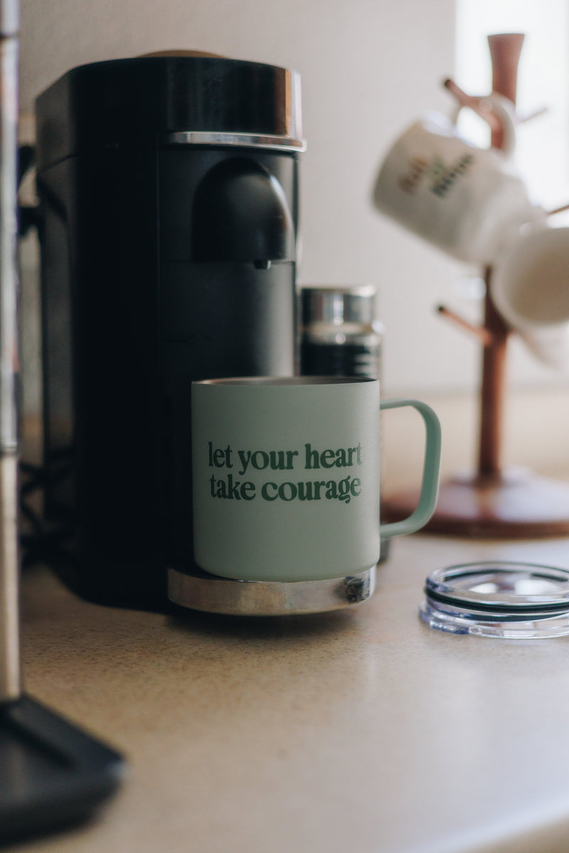 Take Courage Travel Mug | Blessed Is She Rambler – Stainless Steel Insulated 14oz