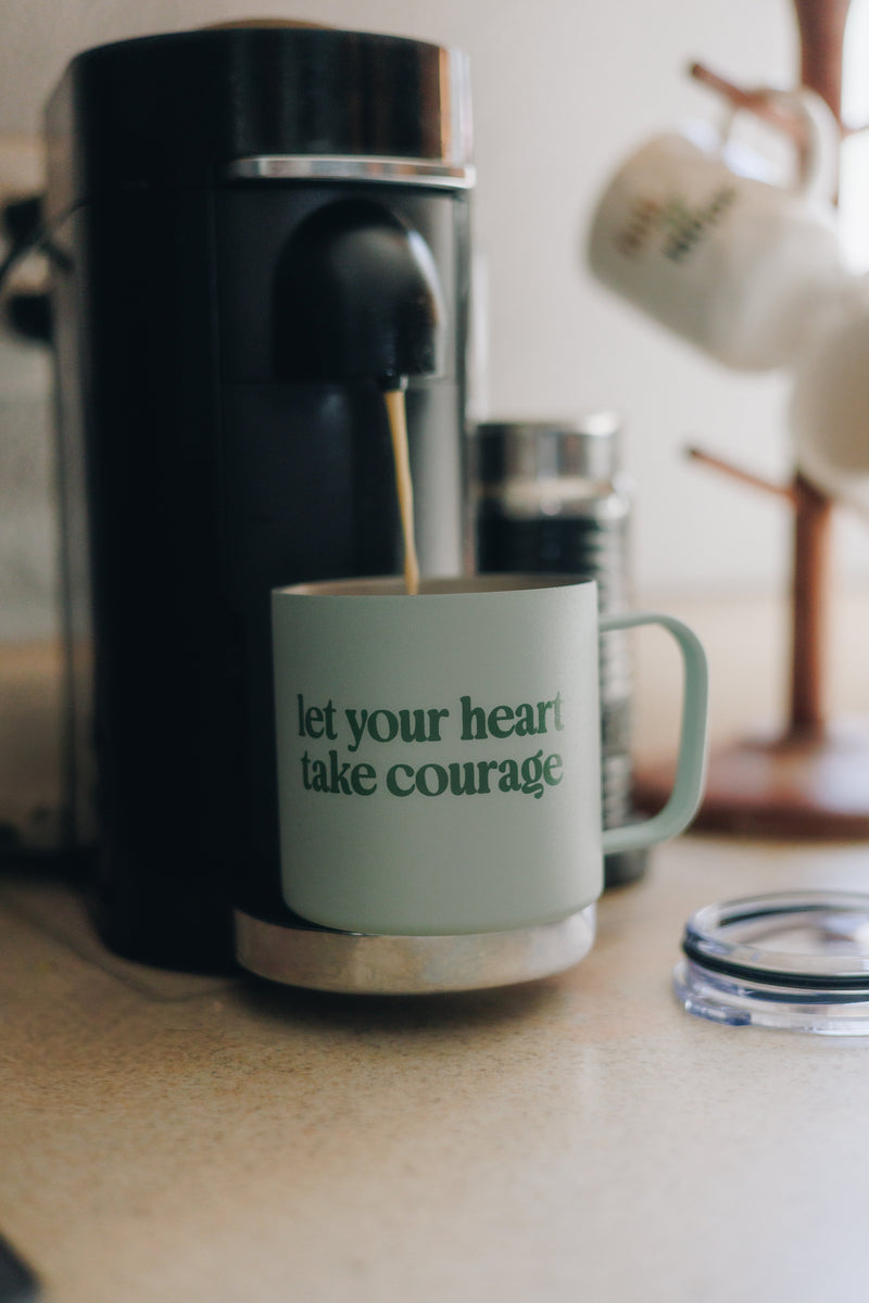 Take Courage Travel Mug | Blessed Is She Rambler – Stainless Steel Insulated 14oz