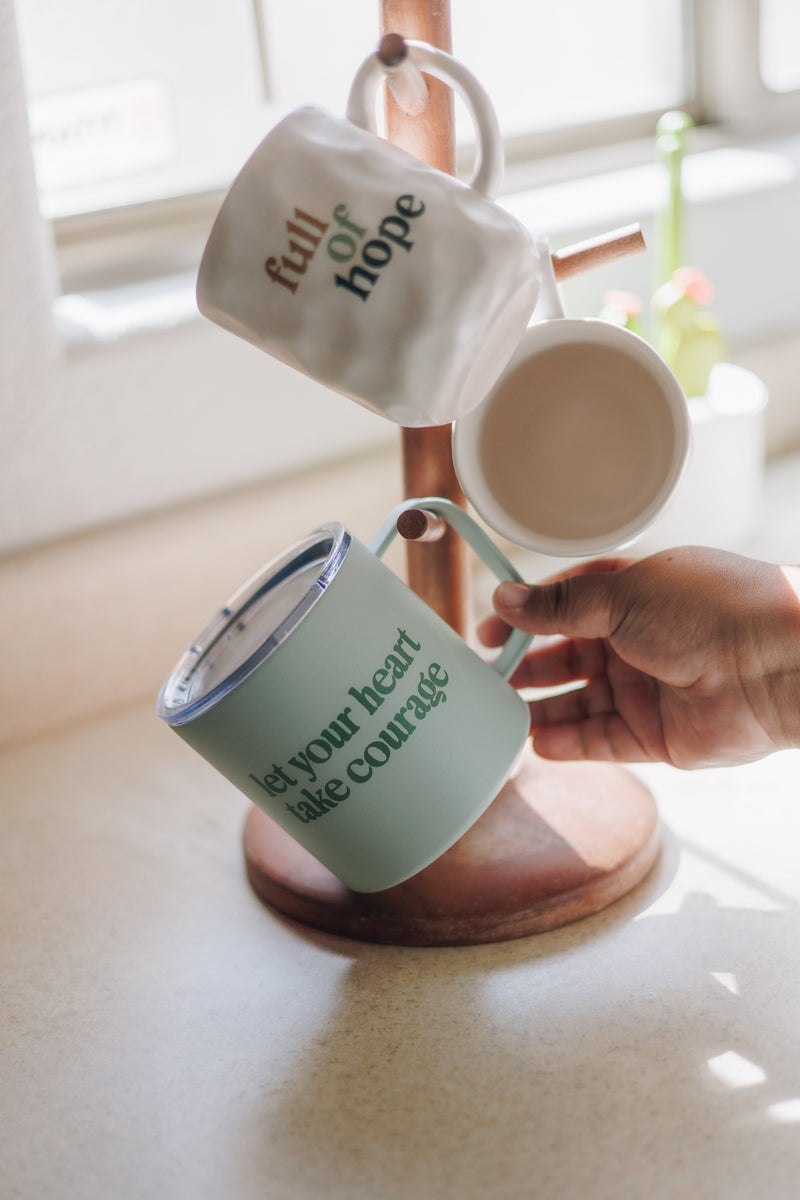 Take Courage Travel Mug | Blessed Is She Rambler – Stainless Steel Insulated 14oz