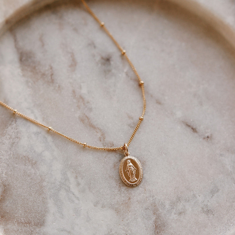 Dainty Miraculous Medal Necklace