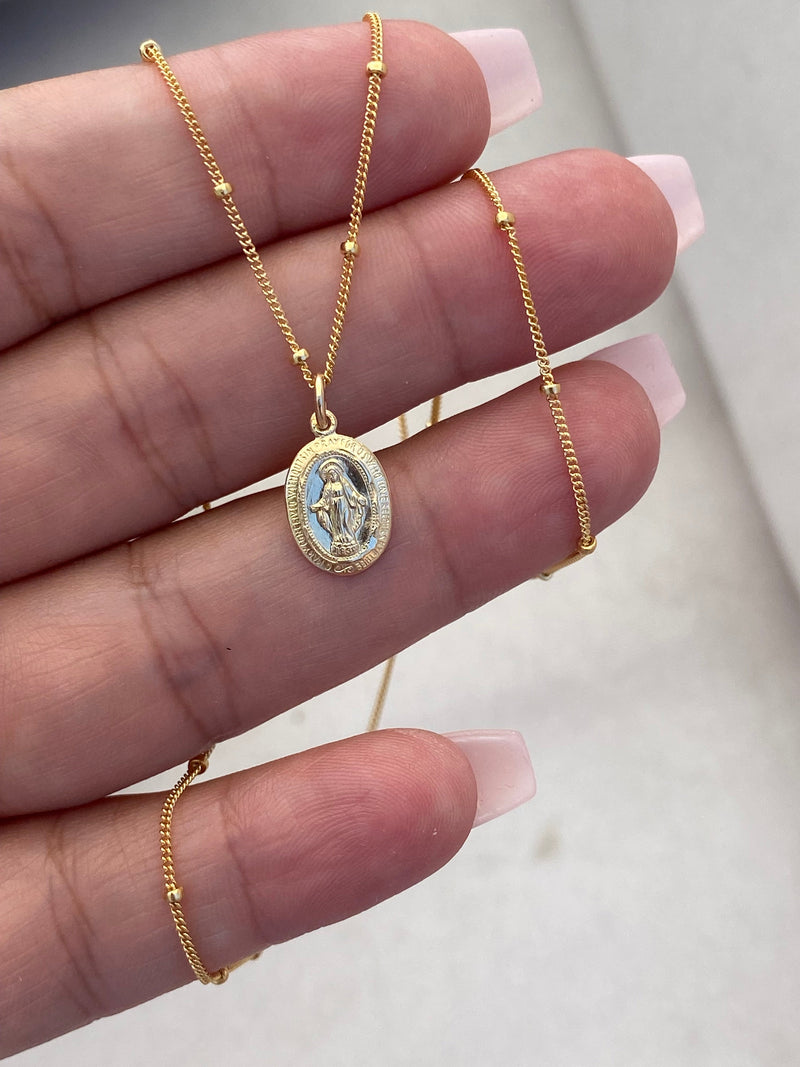 Dainty Miraculous Medal Necklace