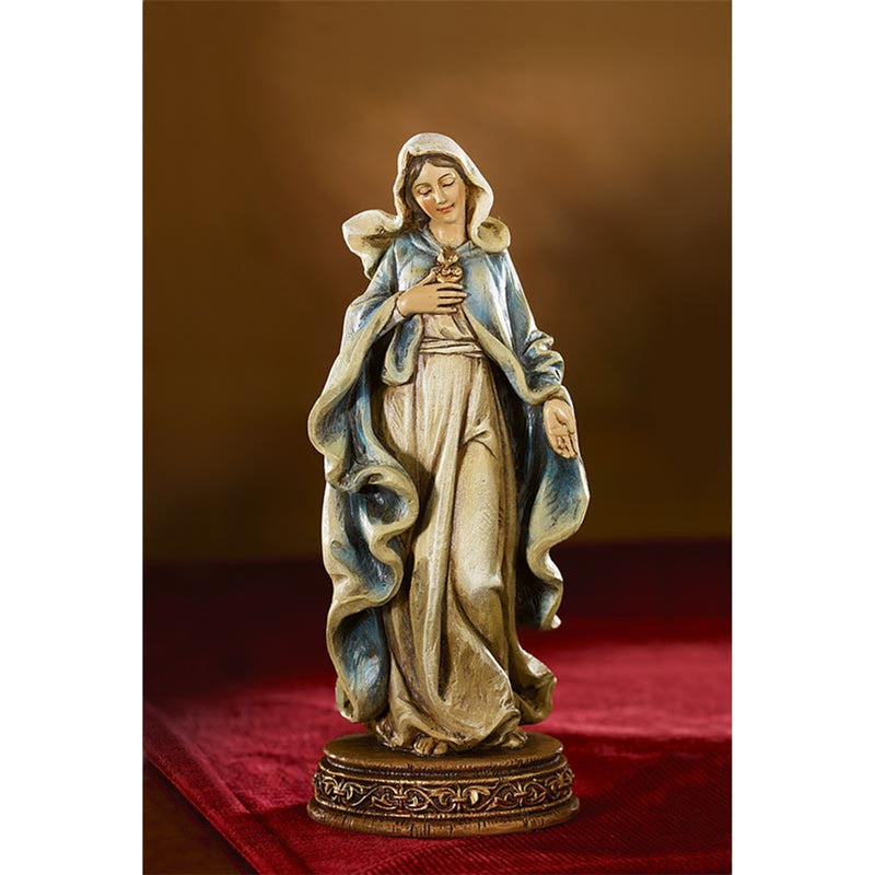 Estatua de resina del Inmaculado Corazón