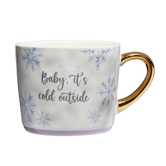 It's Cold Cozy Gold Handle Mug - 4 Pieces Per Package