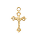Crucifix Gold Over Sterling Silver with 16" Gold Plated Chain