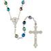 Jet Crystal Acrylic Bead Rosary with Madonna Centerpiece - 12 Pieces Per Package