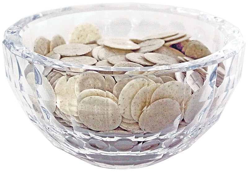 K1023 Acrylic Host Bowl – 3-3/8” H, 6-5/8” Dia, 300 Host Capacity – Durable Communion Bowl