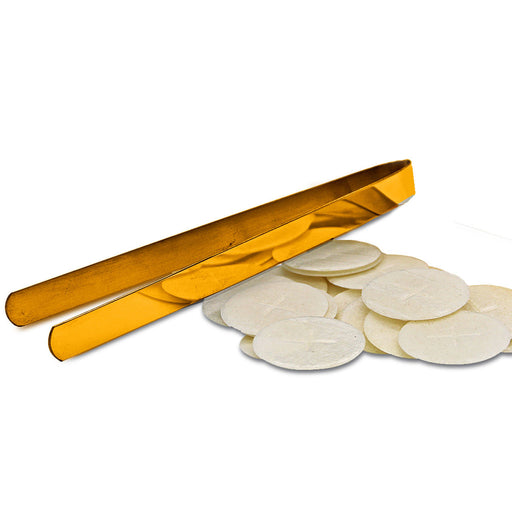 K1301 Gold Host Tongs – 5-3/4” L, 1-1/2” W – Durable Communion Utensil