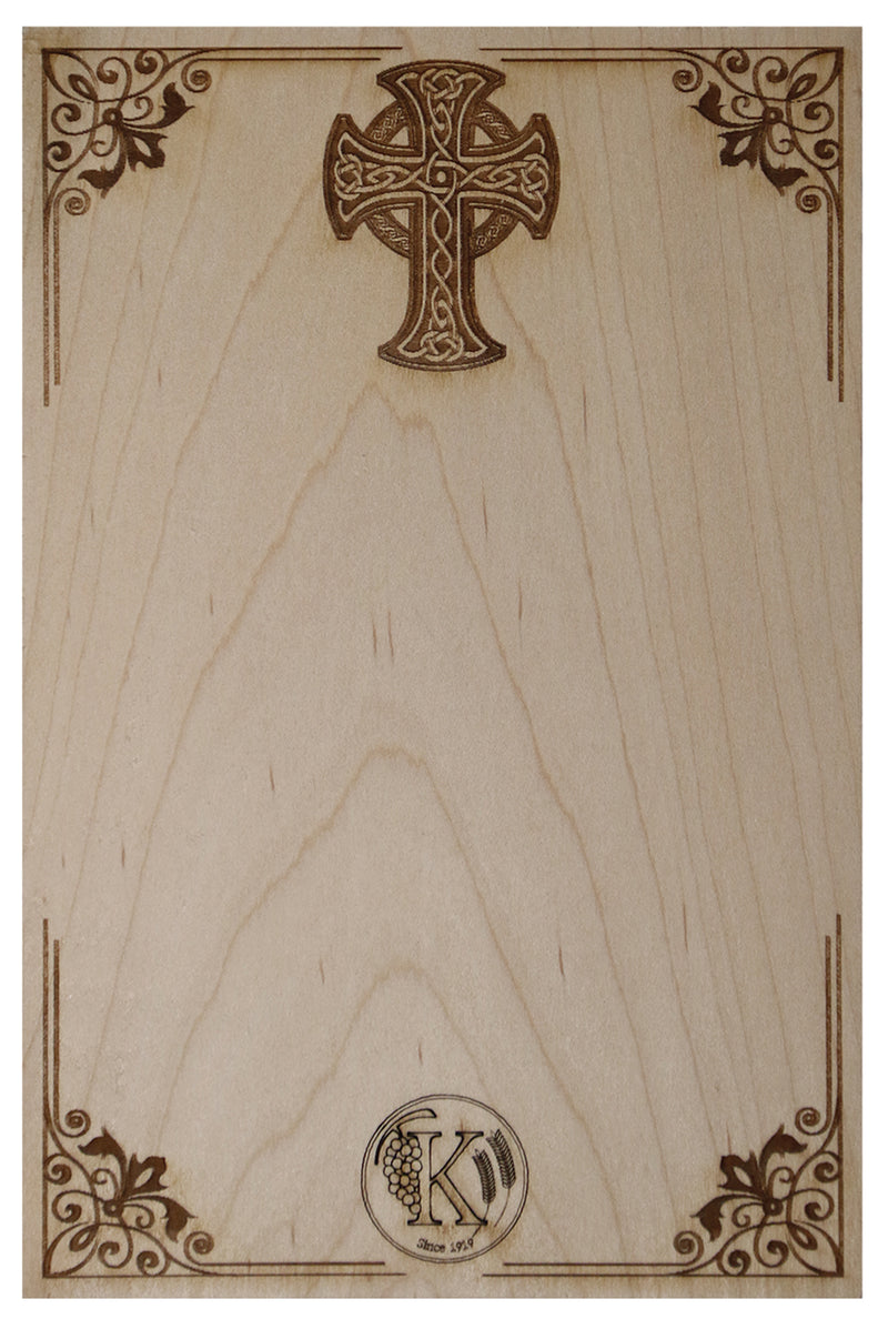 K1307 Maple Wood Host Cutting Board – 8-1/2” x 5-1/2” – Durable Communion Cutting Board