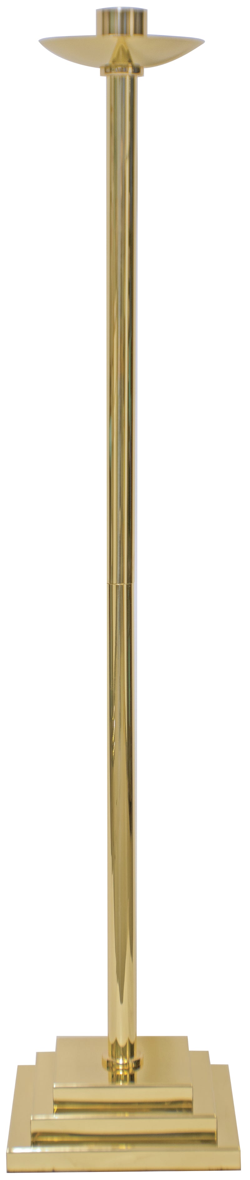 K1355N Paschal Candlestick – 48″ Nickel-Plated Solid Brass Church Candle Stand