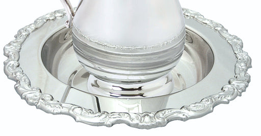 K142 Nickel Plated Decorative Basin – 13-Inch Diameter, 2-3/4-Inch Height with Ornate Edge