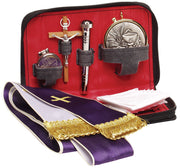 K151 Complete Sick Call Kit – Soft Suede Case with Eucharistic Supplies: Pyx, Oil Stock, Crucifix & More
