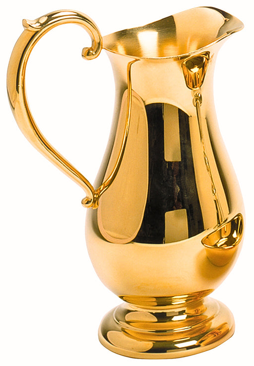 K217G 24k Gold Plated Pewter Ewer – 8-Inch Height, 22 oz Capacity