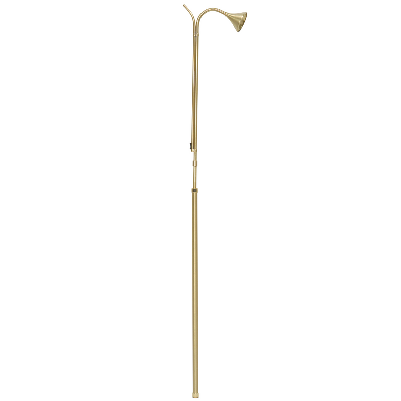 K221B Candle Lighter – Extendable Satin Brass Taper Holder (48" to 72")