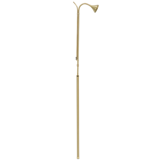 K221B Candle Lighter – Extendable Satin Brass Taper Holder (48" to 72")