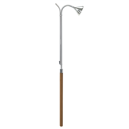 K225-3N Candle Lighter – 36" Nickel-Plated Solid Brass with Walnut Handle