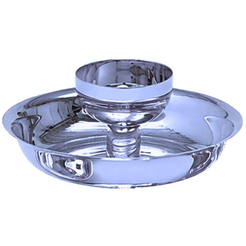 K308SSTS Intinction Set – 7.5” Diameter Bowl, 400 Host Capacity, Satin Stainless Steel