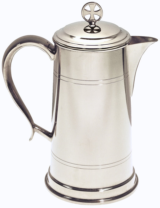 K311 Pewter Flagon – 48 oz, 10”H with Removable Cover