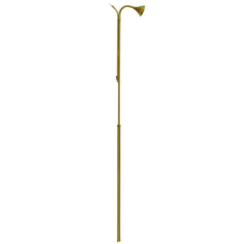 K315B Candle Lighter – Needle Eye Holder with 30" Rigid Satin Brass Handle