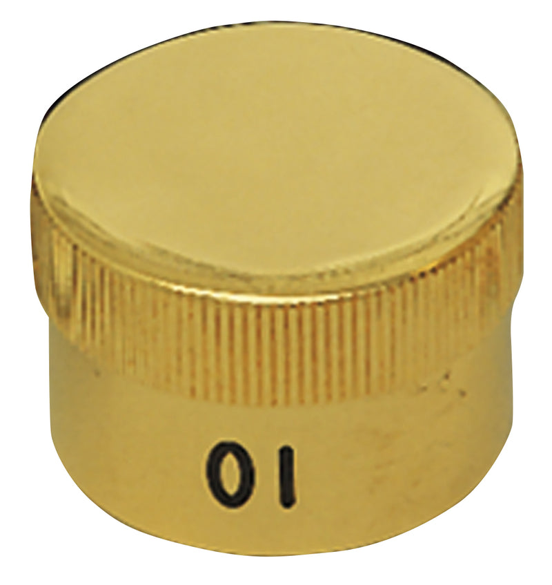 K31G - 1" Diameter, 3/4" Tall 24k Gold-Plated Oil Stock