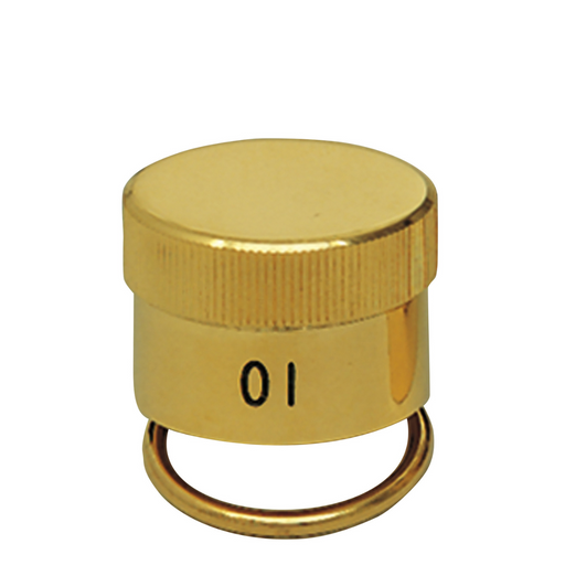 K31G - 1" Diameter, 3/4" Tall 24k Gold-Plated Oil Stock