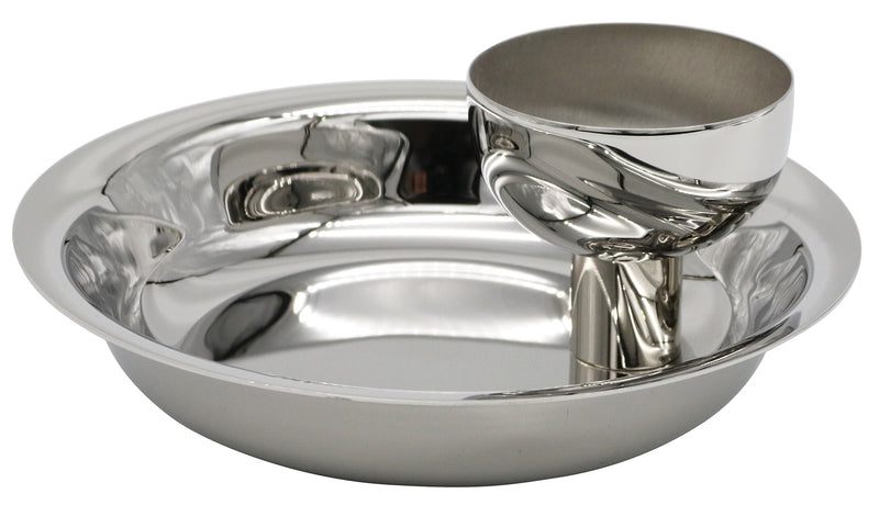 K332-SS Intinction Set – 7.5” Bowl, 400 Host Capacity, Polished Stainless Steel