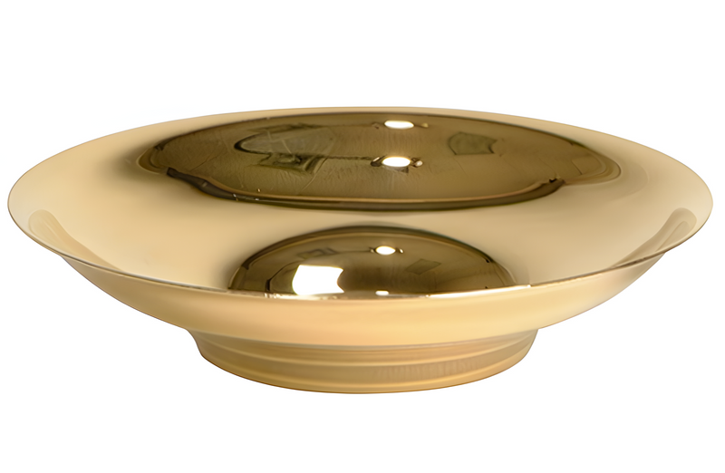 K359G 24K Gold Plated Host Bowl – 6-1/4" Diameter, 1-3/8" High, Holds 150 Hosts