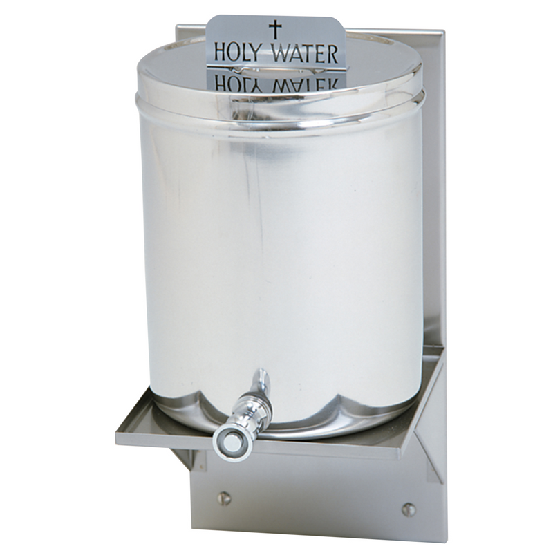 K442C Holy Water Receptacle – 2 Gallon Stainless Steel Container Only, 10-1/2" Height