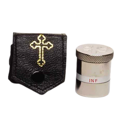 K44 Nickel-Plated Oil Stock with Leather Case with INF Mark