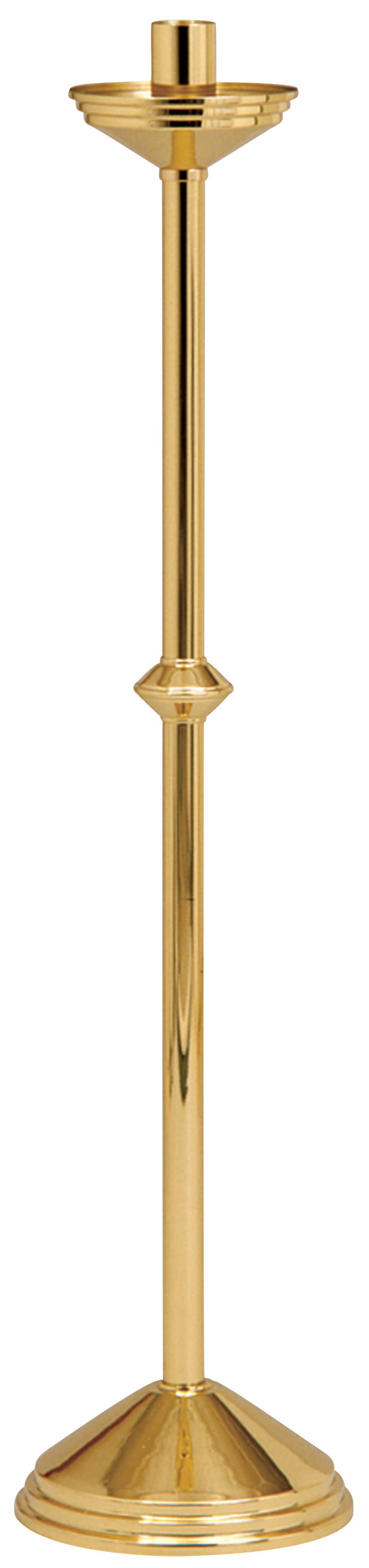 K485 Paschal Candlestick – 44″ Solid Brass Church Paschal Candle Stand