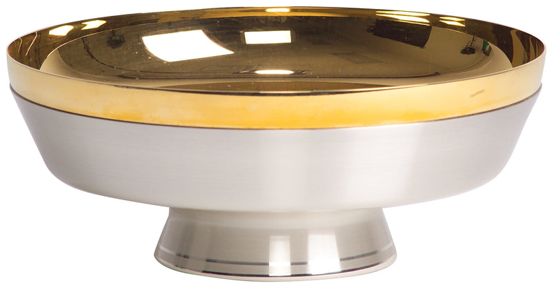 K650 – Ciborium Bowl, 24K Gold-Plated Interior & Rim, Silver-Plated Exterior