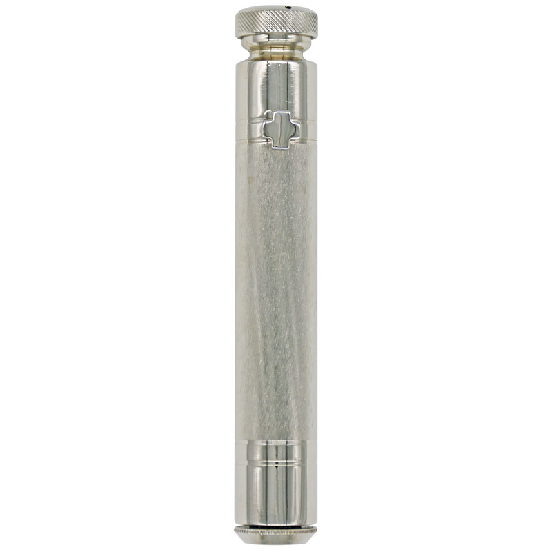 K703 Holy Water Sprinkler – 6-5/8" Nickel Plated, Twist Top Reservoir, 3 oz. Capacity