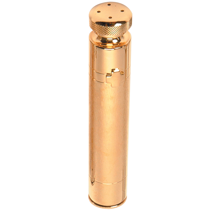 K704G Holy Water Sprinkler – 6" 24k Gold Plated Reservoir Type with Twist Opening Top, 2 oz Capacity