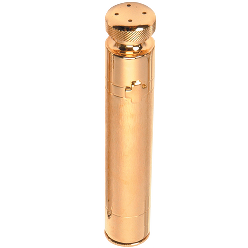 K704G Holy Water Sprinkler – 6" 24k Gold Plated Reservoir Type with Twist Opening Top, 2 oz Capacity