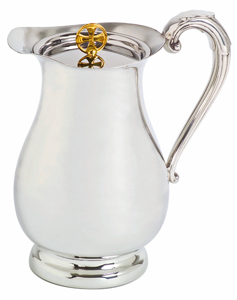 K76NC – 8-1/2-Inch Pewter Ewer, 38 oz Capacity, Bright Finish, No Cover