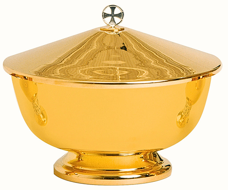 K824S Communion Set – 5 Piece 24K Gold Plated with 10'' Covered Bowl & Four 6" Bowls