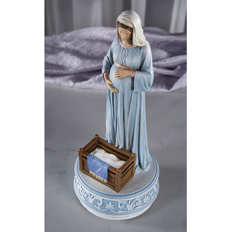 Labor of Love Mother Mary Musical Figurine 9.25”