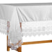 Lace Trimmed IHS Altar Frontal