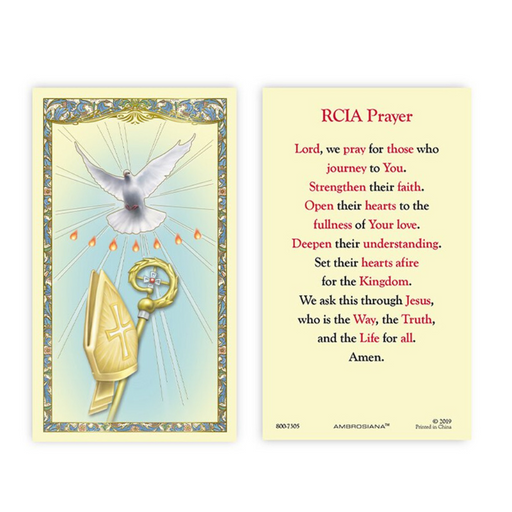 Laminated Holy Card RCIA - 25 Pcs. Per Package