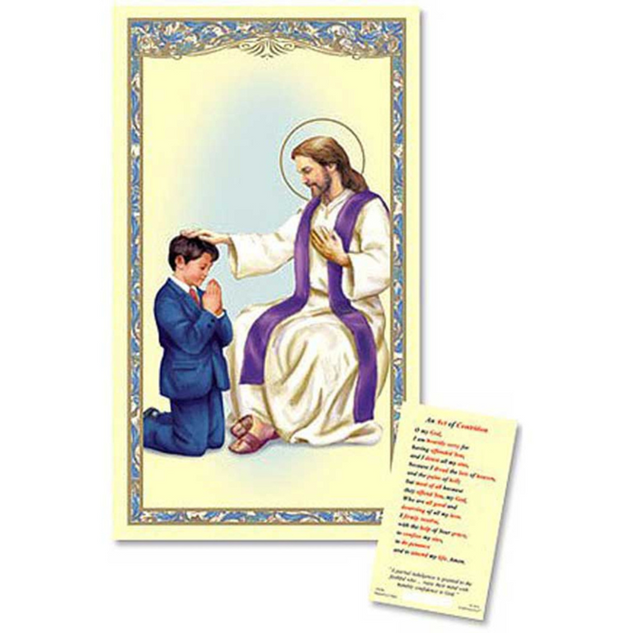 Laminated Holy Card Reconciliation - Boy - 25 Pcs. Per Package