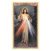 Laminated Holy Card Spanish Divine Mercy - 25 Pieces Per Package