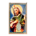 Laminated Holy Card St. Jude and Medal with 24"  Silver-Tone Pewter Chain