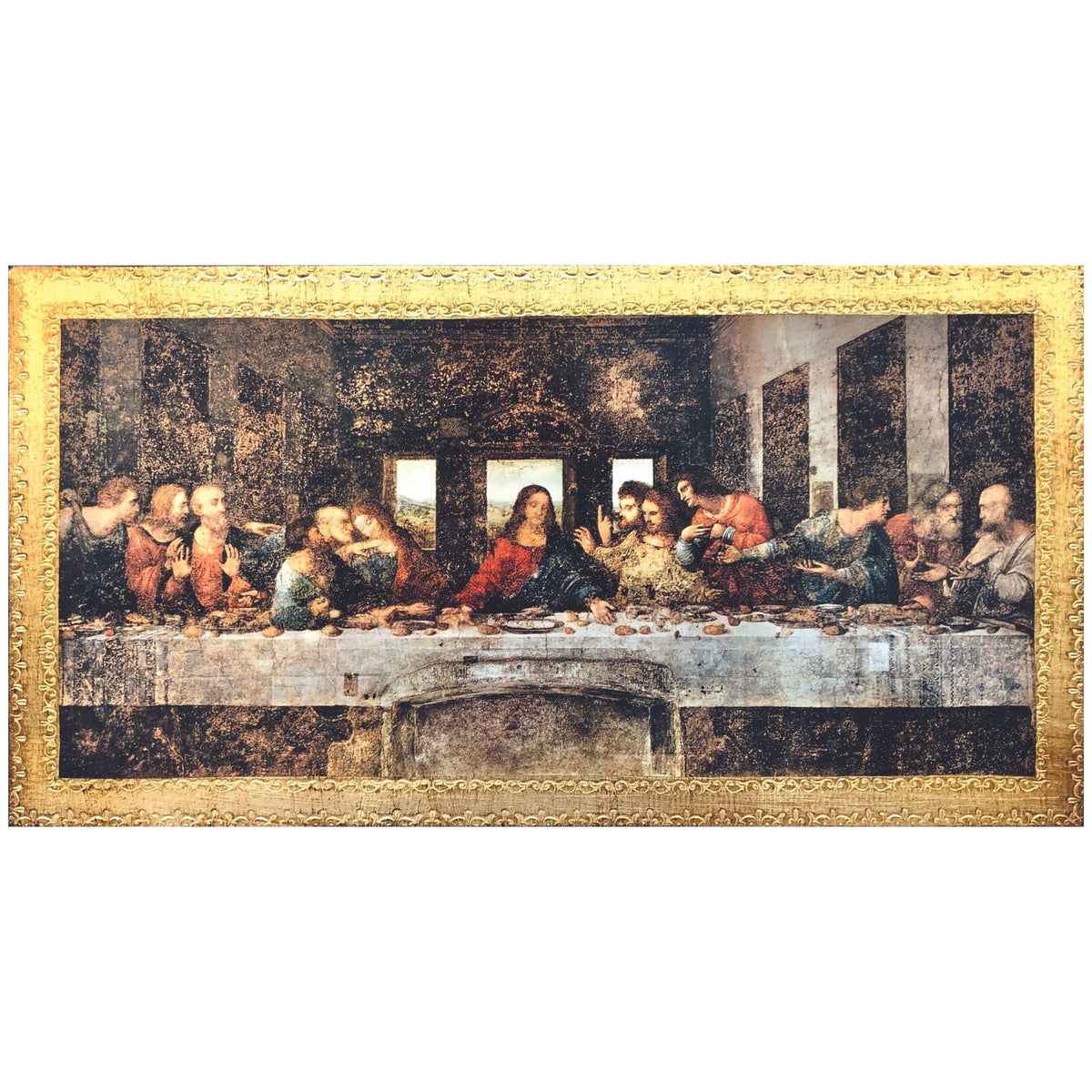 Last Supper Florentine Plaque by Da Vinci – Made in Italy, Religious W ...