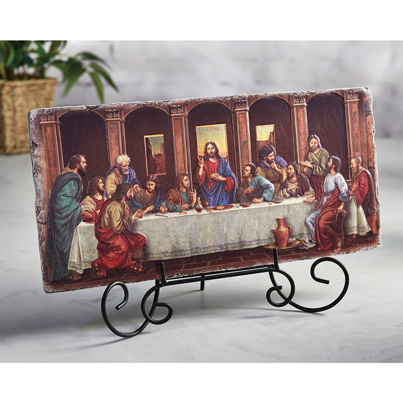 10.5" The Last Supper Tile Plaque