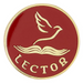 Lector Gold-Plated Lapel Pin - 12 Pieces Per Package