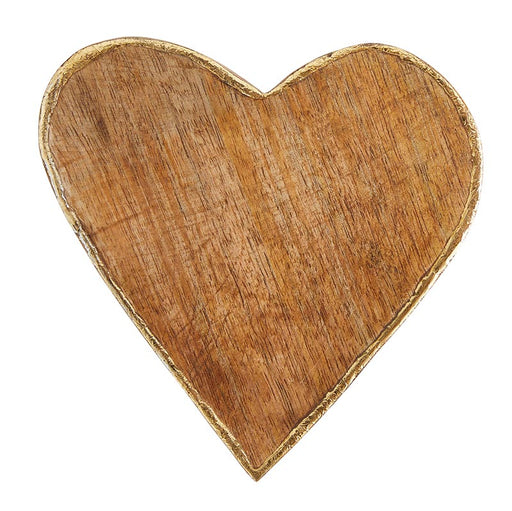 Light Wooden Heart - Large - 2 Pieces Per Package
